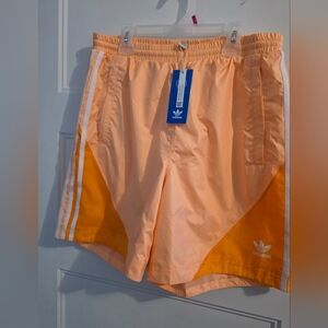 Adidas Peach and Orange Athletic Shorts
